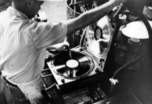 Picture of vinyl record press