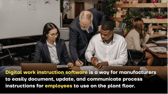 Digital work instruction software