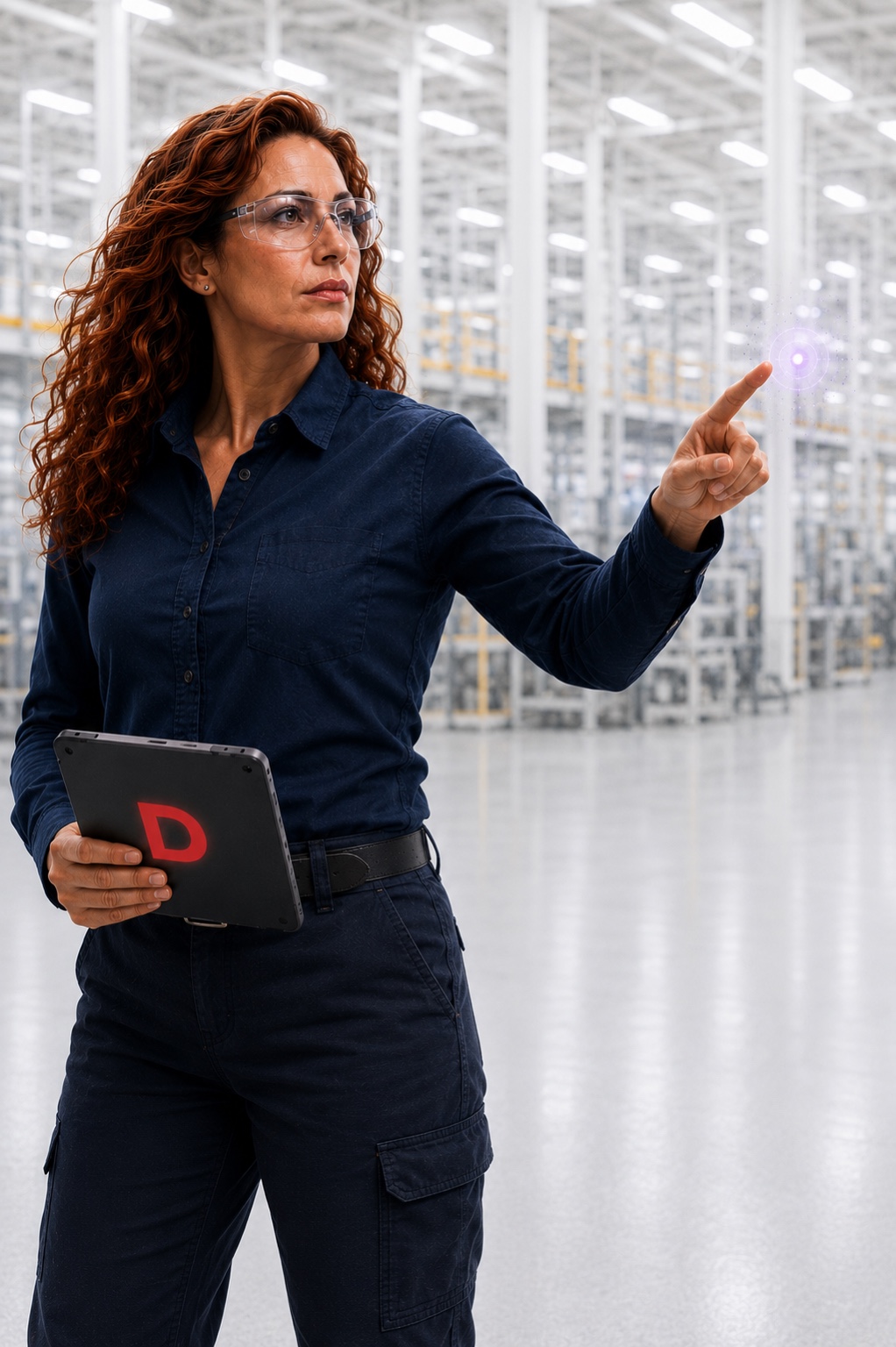 A training manager in standard workwear
